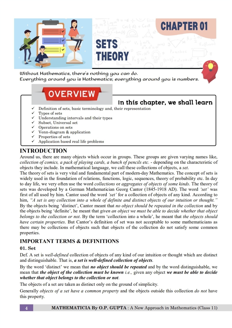 MATHMISSION FOR XI By O.P. GUPTA