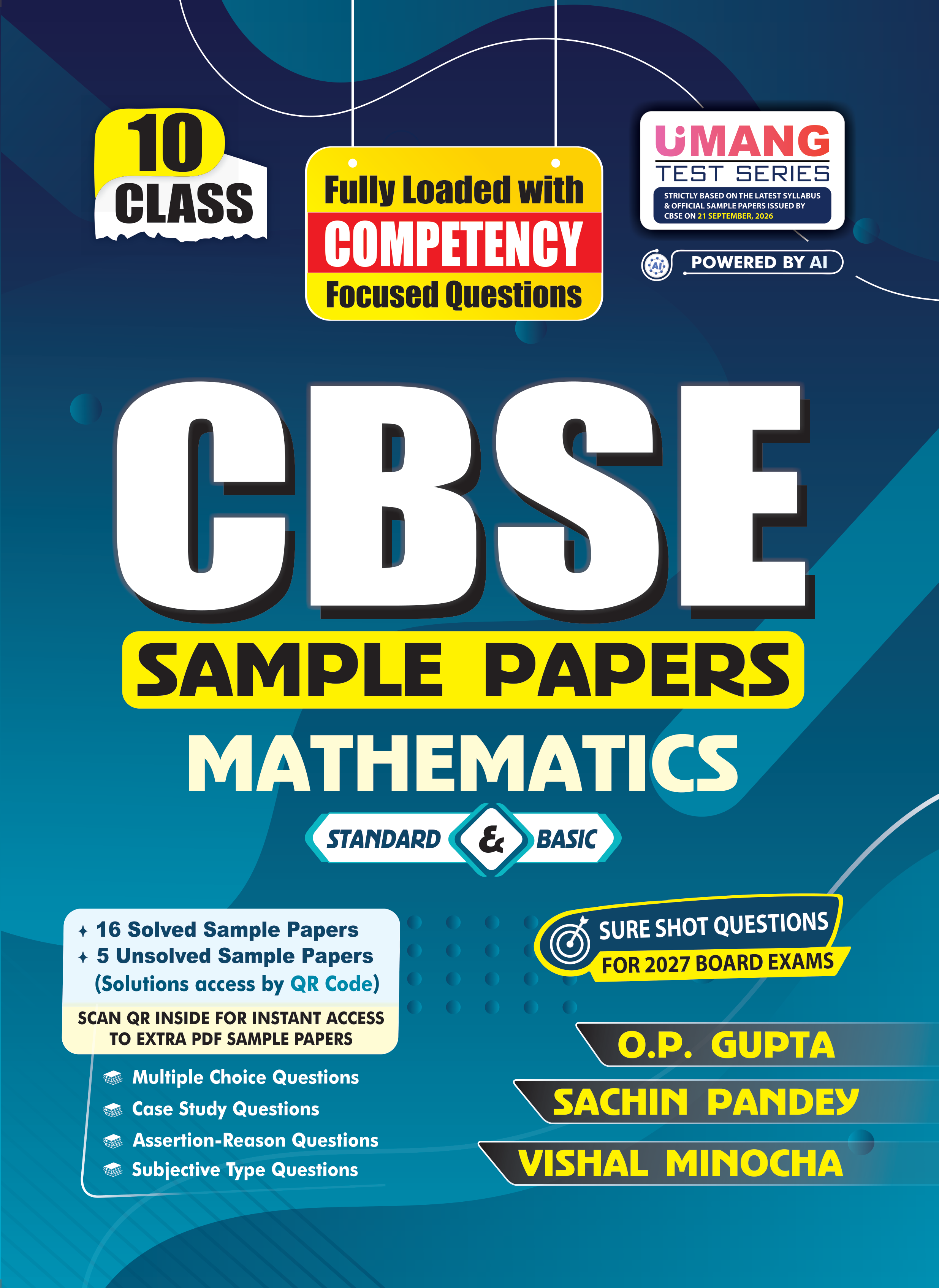 CBSE UMANG SAMPLE PAPERS by O.P. Gupta [Standard & Basic Mathematics for Class 10] | CBSE 2027 Board Exams