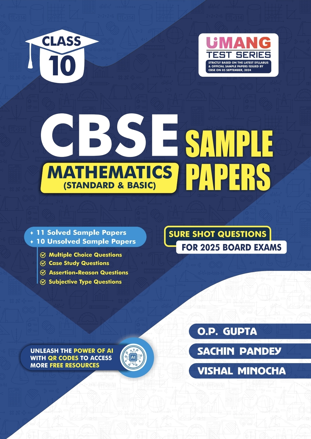 CBSE UMANG SAMPLE PAPERS [Standard & Basic Mathematics for Class 10] by O.P. GUPTA