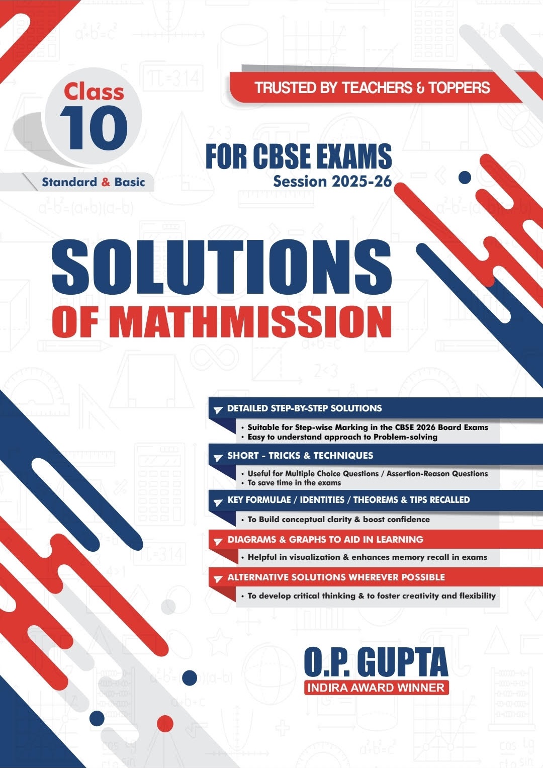 SOLUTIONS OF MATHMISSION FOR X By O.P. GUPTA
